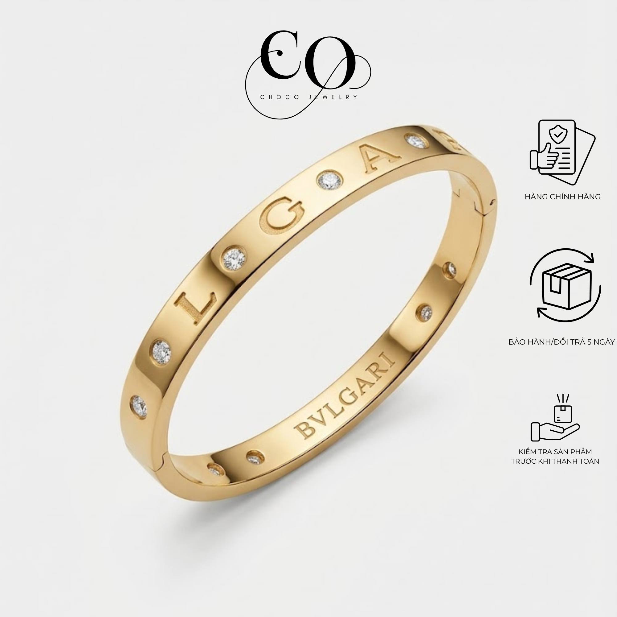 Vòng tay Bvlgari vàng gold Vòng tay Bvlgari vàng gold